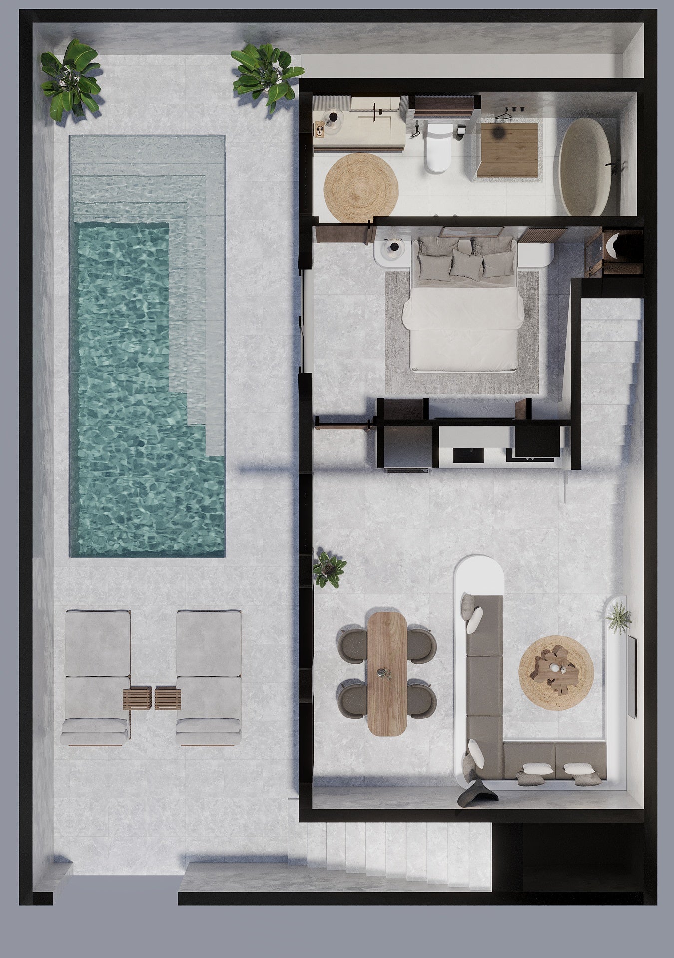 2BR Nusa Dua Villa Private Pool & Rooftop