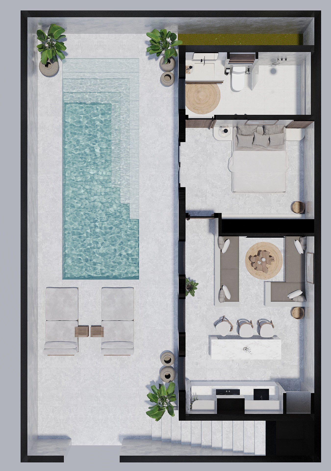 1BR Nusa Dua Villa Private Pool & Rooftop
