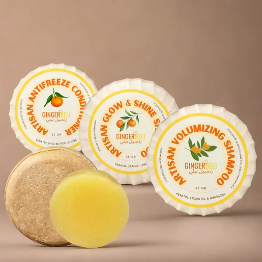 Pack of 3: Gingerbeli Natural Shampoos & Conditioner | Handmade & Sustainable