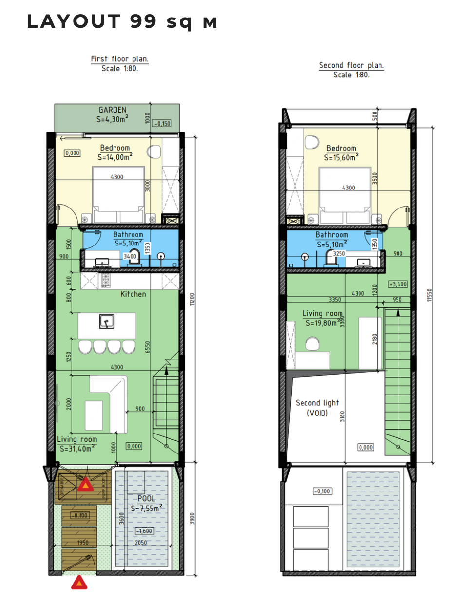 2BR Berawa Seaside Minimalist Villas (Canggu)