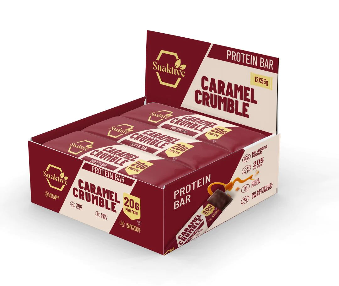 Caramel Crumble Protein & Fiber Bar - 12 pcs