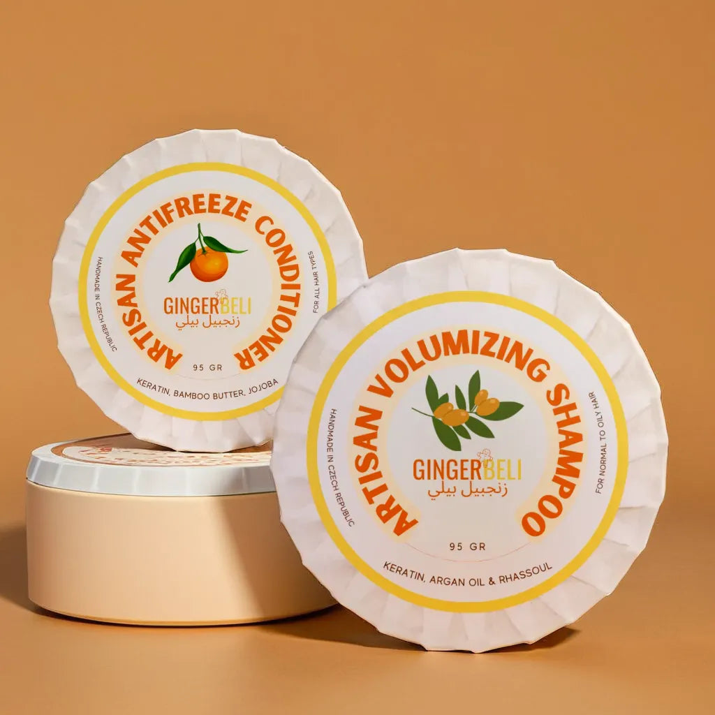 Gingerbeli Handmade Sustainable Voluziming Shampoo & Conditioner| Pack of 2