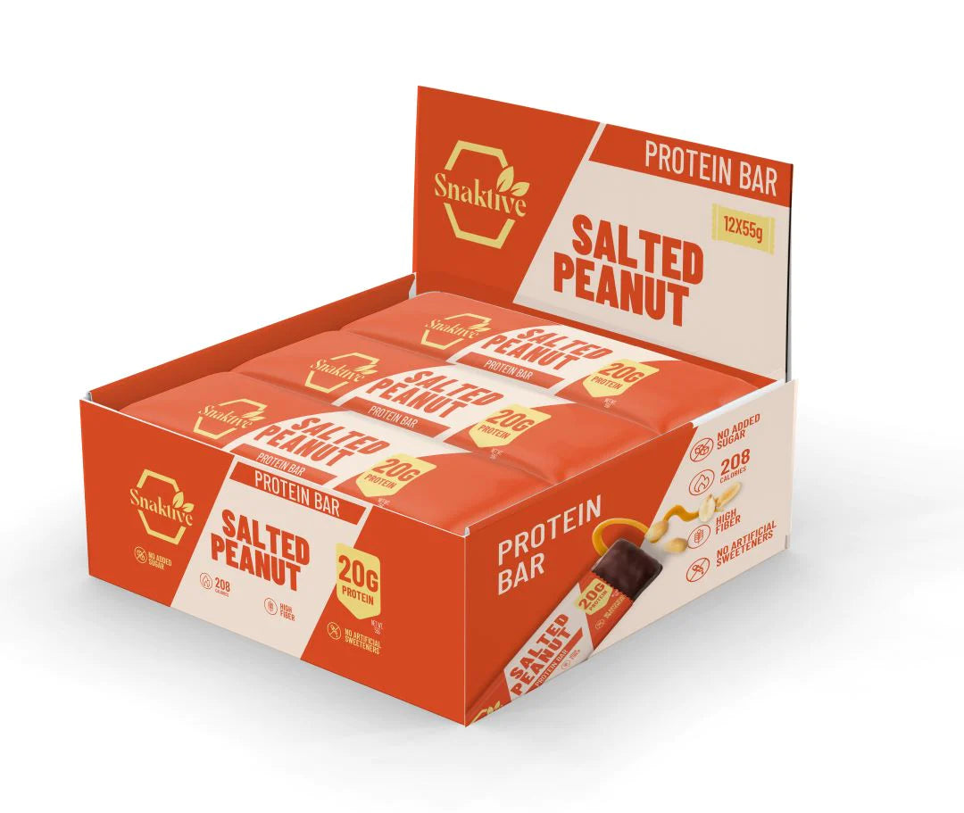 Salted Peanut Protein & Fiber Bar - 12 pcs