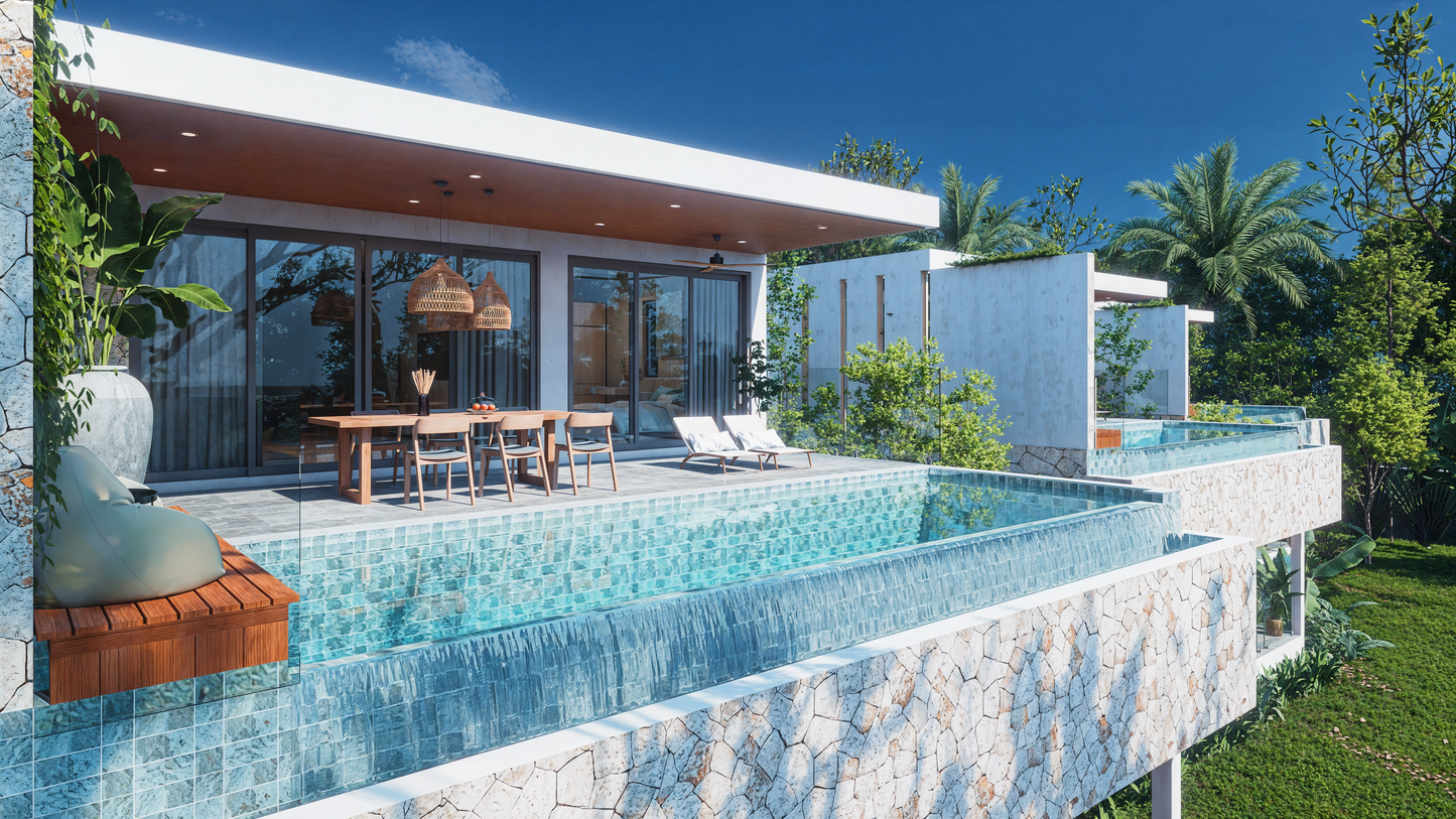 4BR Luxury Sea View Pool Villa in Thailand, Koh Samui (Lamai)