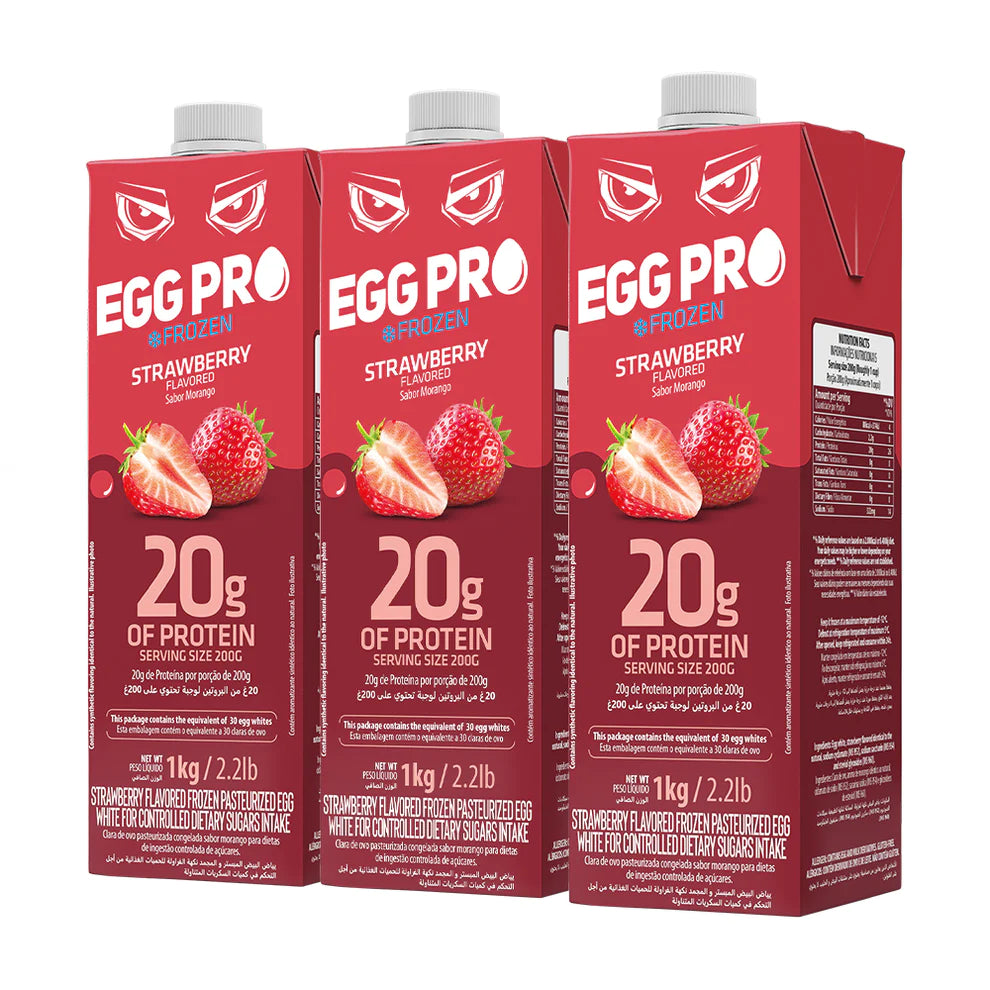 Egg Protein Powder Strawberry - 3 Pack
